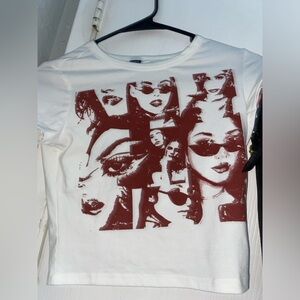 SHEIN ICON Figure Graphic Crop Tee Set